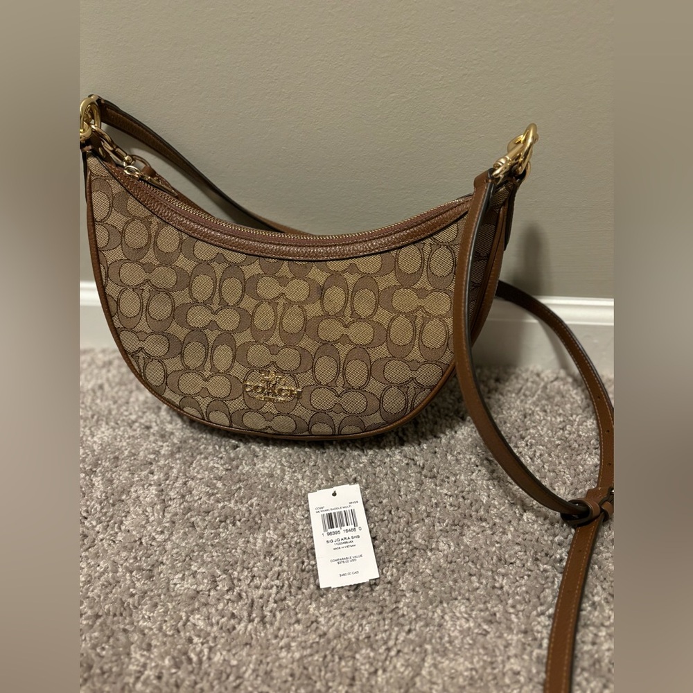 Signature Print Coach Crossbody/Shoulder Bag